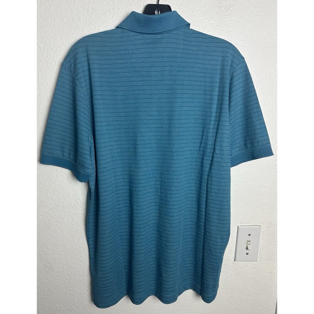 Tommy Bahama Men's S Paradiso Polo Shirt Mosaic Blue Striped NWT $99.50 - Picture 13 of 13